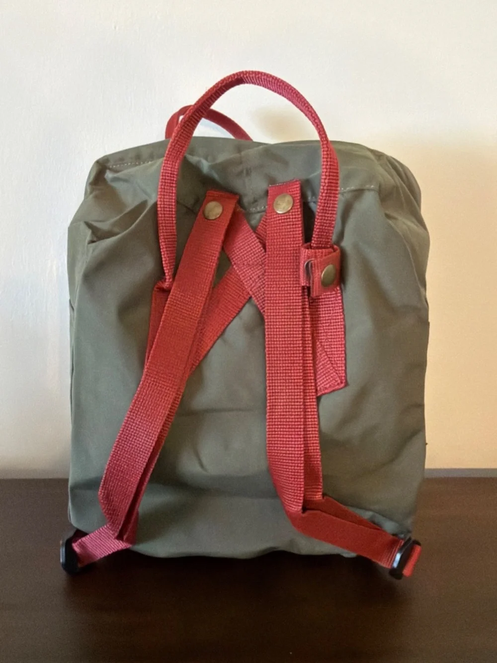 London Backpack Tote Olive W Rust Handles and Straps New with Tags